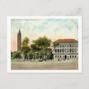 Library, Newark, New Jersey 1908 Vintage Postcard