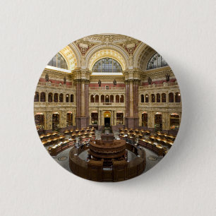 Library of Congress 6 Cm Round Badge