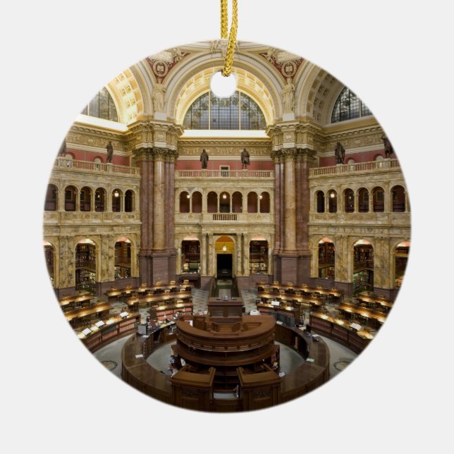 Library of Congress Ceramic Ornament (Front)