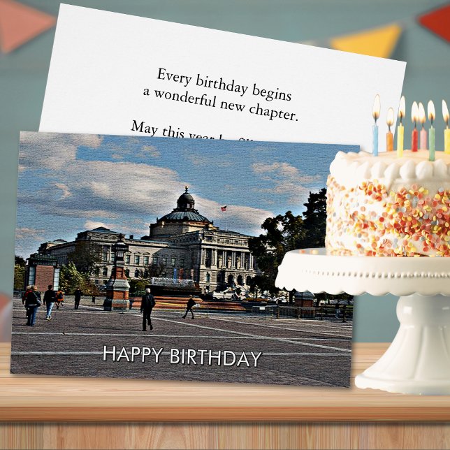 Library of Congress in Mosaic Pattern (Library of Congress Mosaic Birthday Cards)