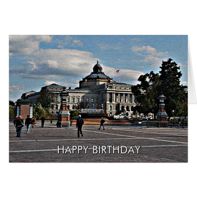 Library of Congress in Mosaic Pattern (Front Horizontal)