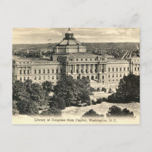 Library of Congress, Washington DC, 1912 Vintage Postcard