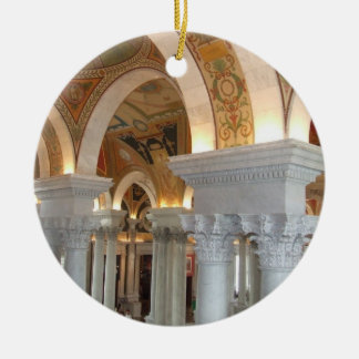Library of Congress Washington DC Ornement Ceramic Tree Decoration