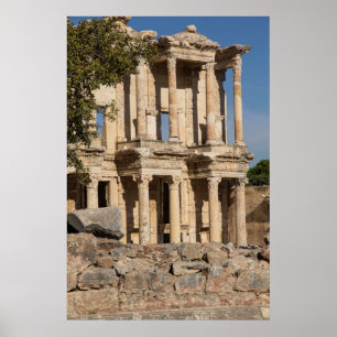 Library Of Ephesus Ruins Poster