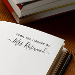 Library Of Handwritten Script Name Self-inking Stamp<br><div class="desc">Self inking stamp for teachers.</div>