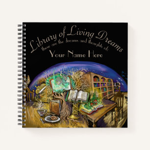 Library of Living Dreams Notebook