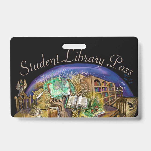 Library of Living Dreams Student Pass ID Badge (Front)