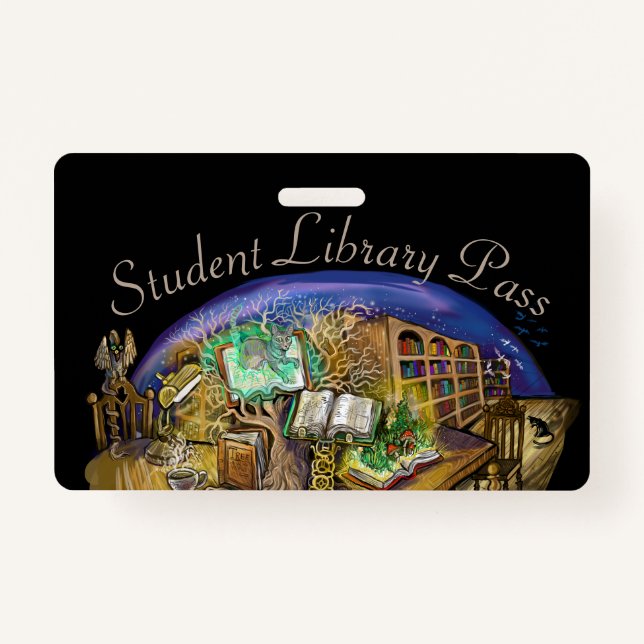 Library of Living Dreams Student Pass ID Badge (Front)