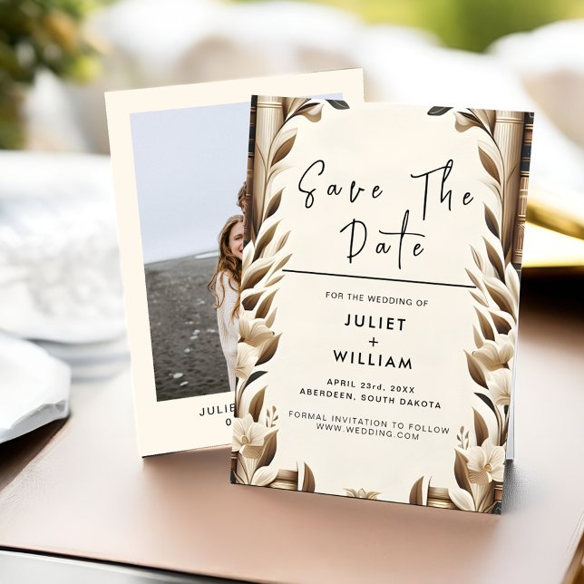 Library Old English Book Club Cover Wedding Save The Date (Creator Uploaded)