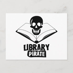 Library Pirate Postcard