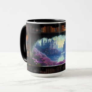 Library Portal to a Fairy Tale Castle Mug