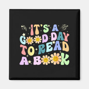 Library reading lovers funny good day to read book magnet