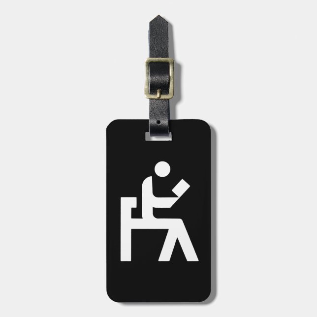 Library Reading Room Luggage Tag (Front Vertical)