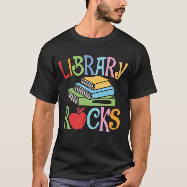 Library Rocks T-Shirt (Front)