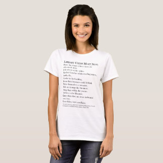 Library Rules Basic T-shirt