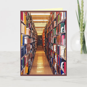 Library Seasons Greetings Holiday Card