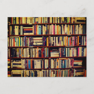 Library Shelves Postcard