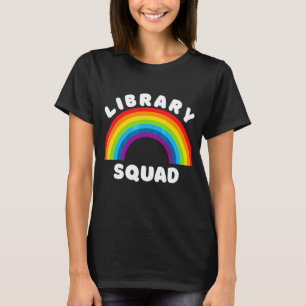 Library Squad  Fun Librarian Kindergarten Book 1 T-Shirt