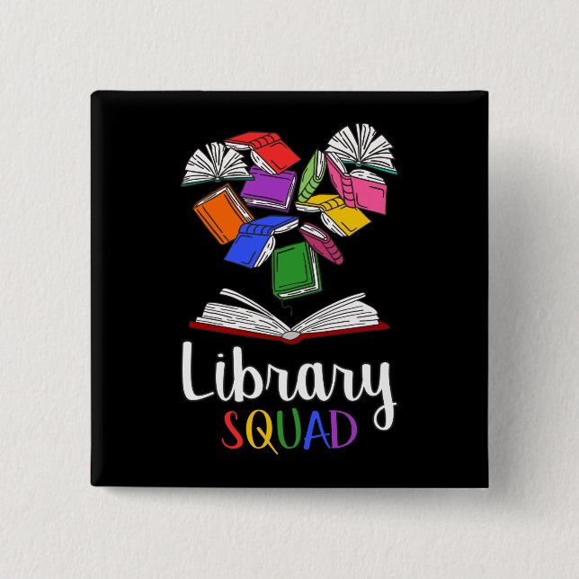 Library Squad I 15 Cm Square Badge (Front)