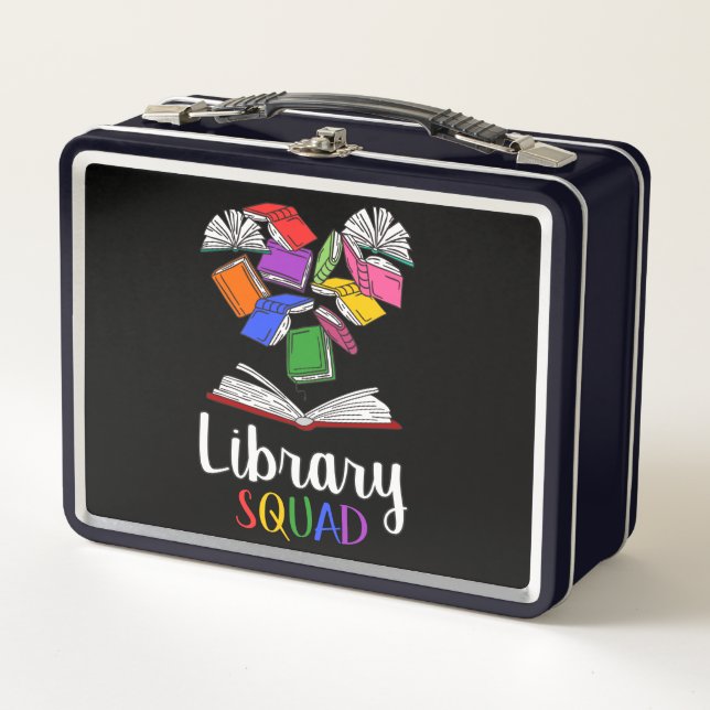 Library Squad I Metal Lunch Box (Front)
