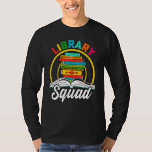 Library Squad Librarian Bookworm Reading Book 1 T-Shirt