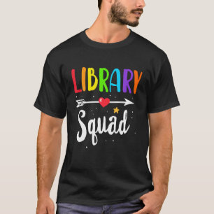Library Squad Tee Librarian Bookworm Book Lover