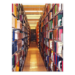 Library Stacks Photo Print