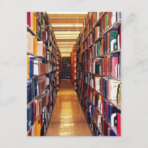 Library Stacks Postcard
