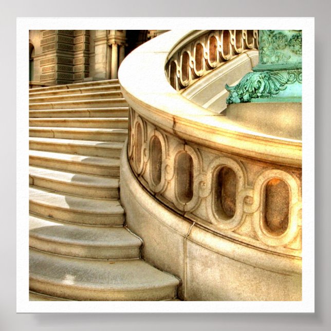 Library Steps Poster (Front)