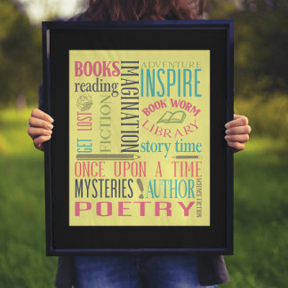 Library Subway Art   Poster