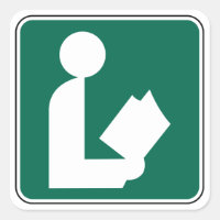 Library Symbol Roadside Sign