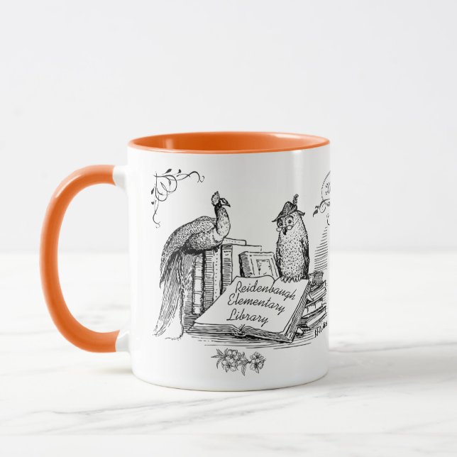 Library Teacher Gift! Librarain or Library Assist Mug (Left)