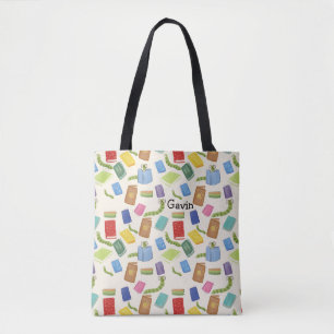 Library Tote Bag Personalised Cute Design