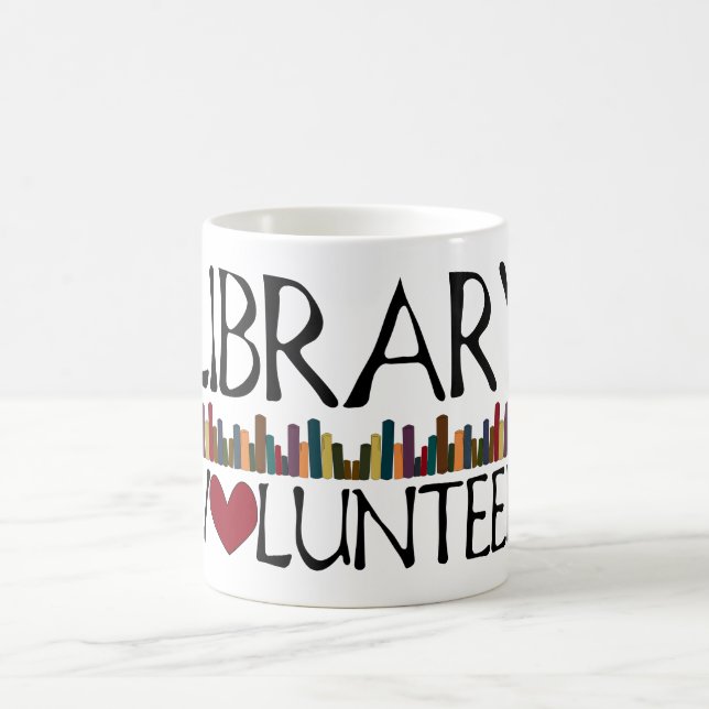 Library Volunteer Books Coffee Mug (Center)