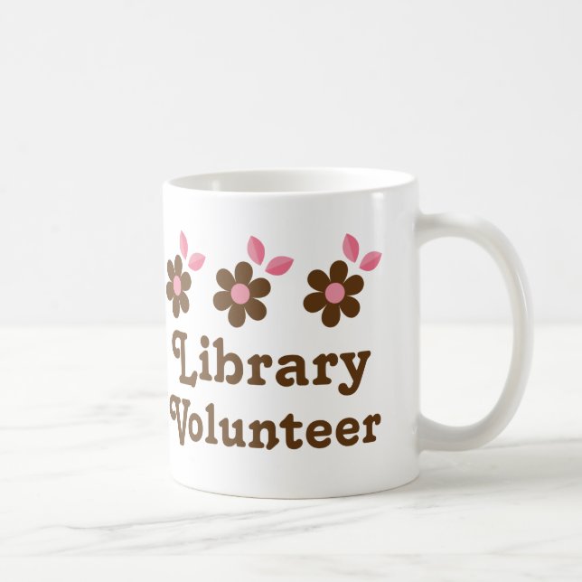 Library Volunteer Coffee Mug (Right)