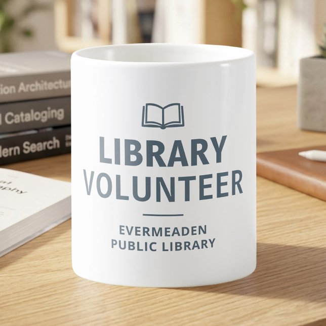Library Volunteer Custom Coffee Mug (Creator Uploaded)