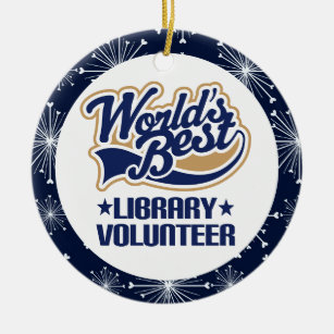 Library Volunteer Gift Ornament
