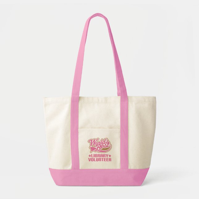 Library Volunteer Gift Tote Bag (Front)