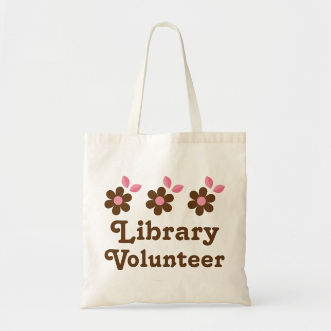 Library Volunteer Tote Bag (Front)