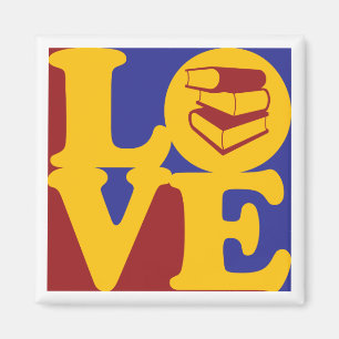 Library Work Love Magnet