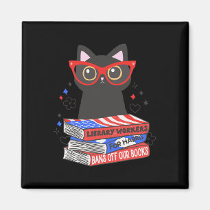 Library Workers For Kamala Banned Books Librarian Magnet