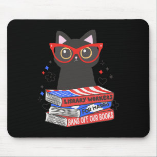 Library Workers For Kamala Banned Books Librarian  Mouse Pad