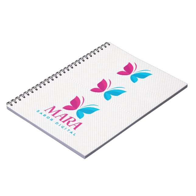 Libreta con Espiral “Mara” – Diseño Digital Modern Notebook (Left Side)