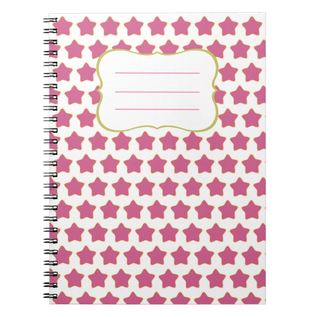 Libreta Estrellas Rosa Notebook (Front)