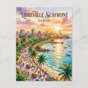 Libreville Seafront Gabon Postcard