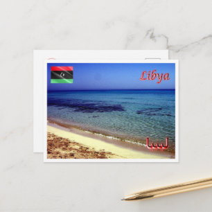 Libya - Beach - Postcard