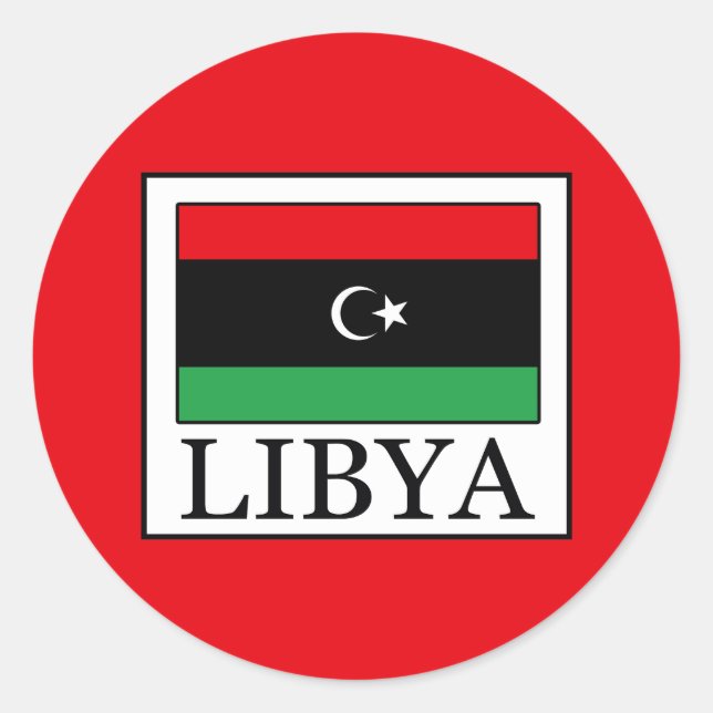 Libya Classic Round Sticker (Front)