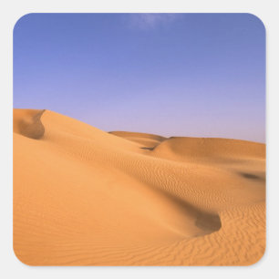 Libya, Fezzan, Sahara desert, Erg Murzuq, Sand Square Sticker