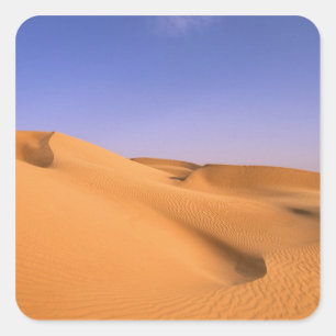 Libya, Fezzan, Sahara desert, Erg Murzuq, Sand Square Sticker