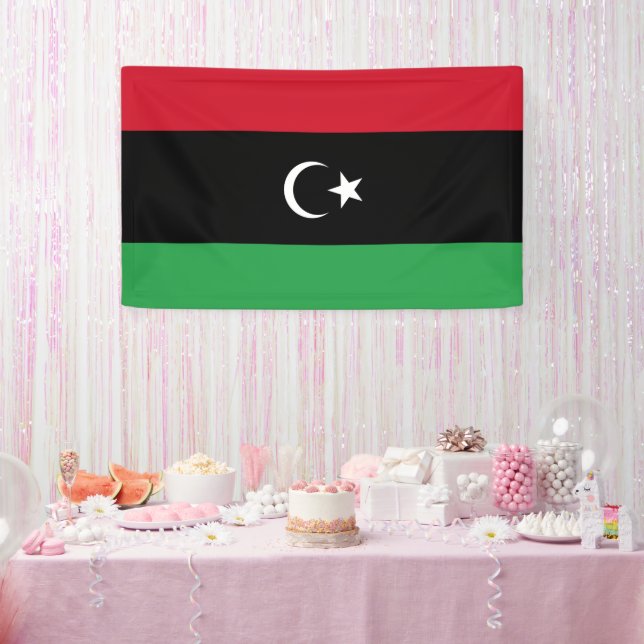 Libya flag banner (Party)